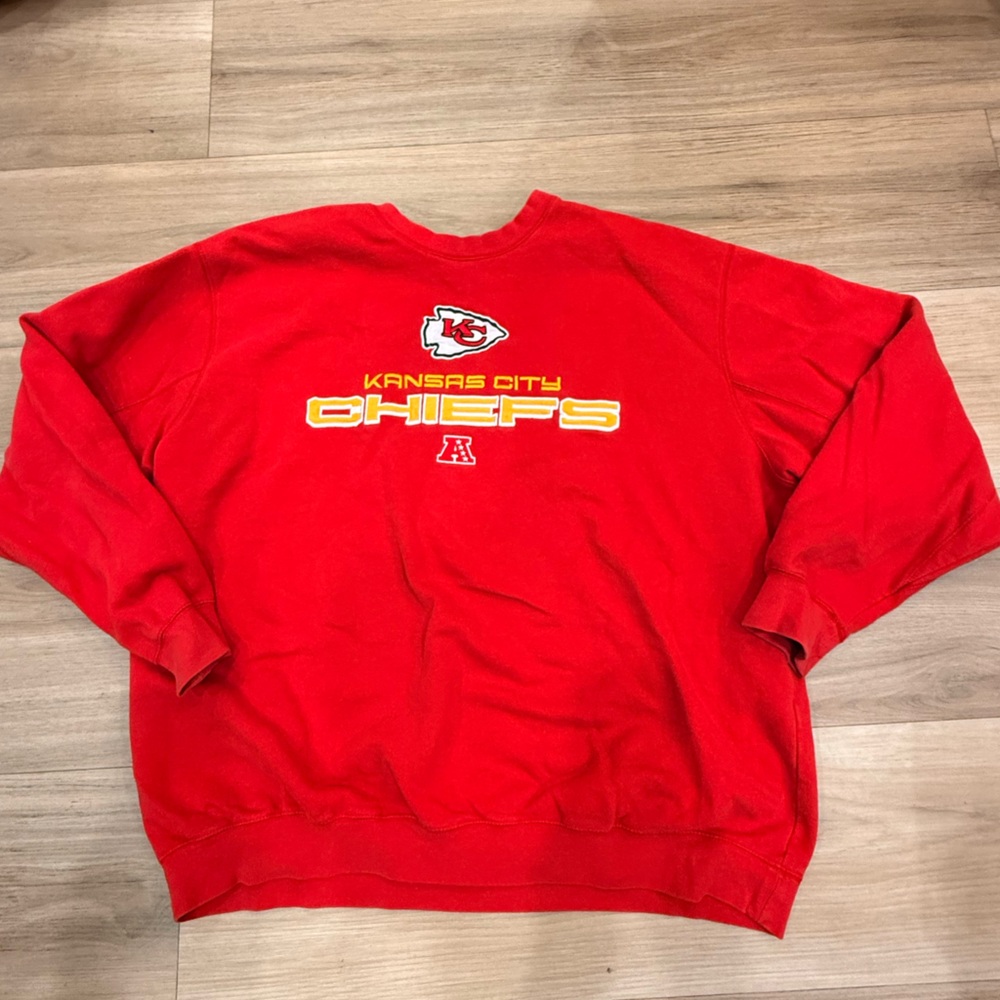 NFL Kansas City Chiefs Red Sweatshirt - SZ XL